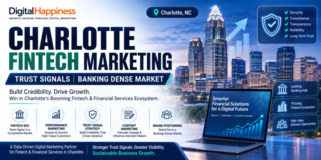 Charlotte fintech marketing trust signals banking dense market